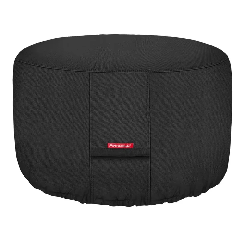 Porch Shield Fire Pit Table Cover Black Round 32 Inch 600D Waterproof 10602108